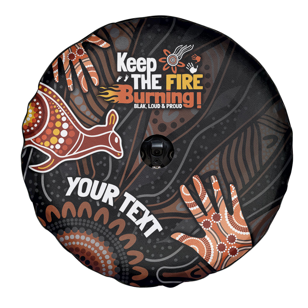 NAIDOC Week 2024 Personalised Spare Tire Cover Aboriginal Hand Stencils