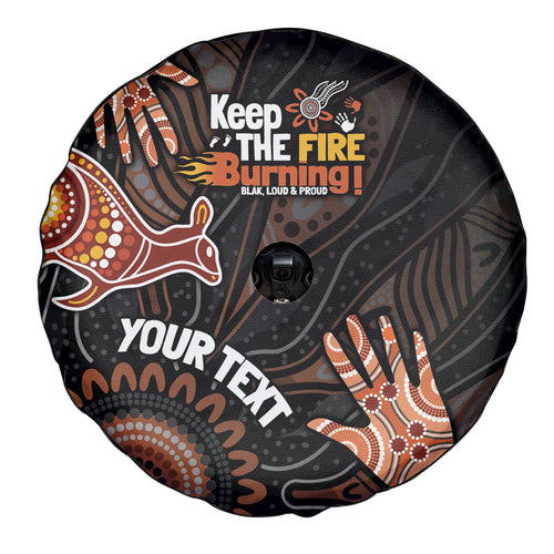 NAIDOC Week 2024 Personalised Spare Tire Cover Aboriginal Hand Stencils