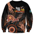 NAIDOC Week 2024 Personalised Sweatshirt Aboriginal Hand Stencils