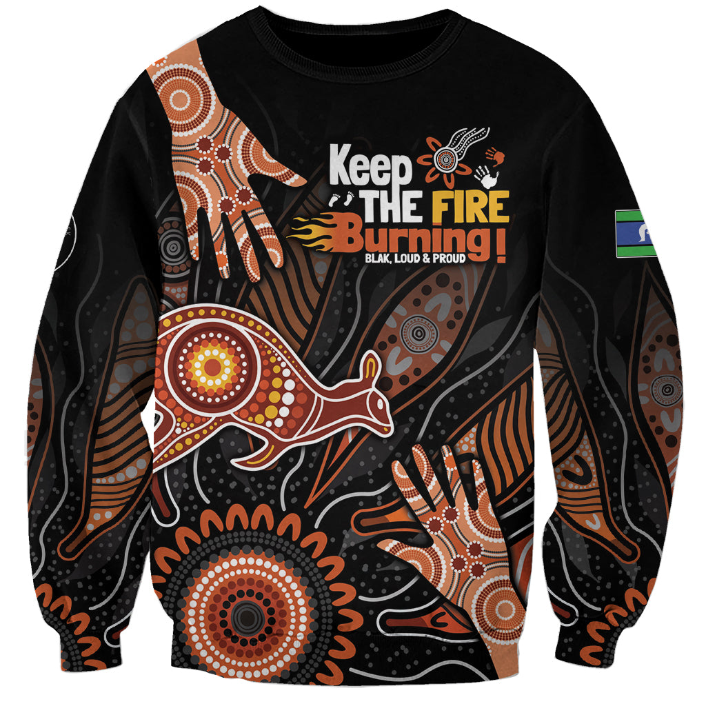 NAIDOC Week 2024 Personalised Sweatshirt Aboriginal Hand Stencils