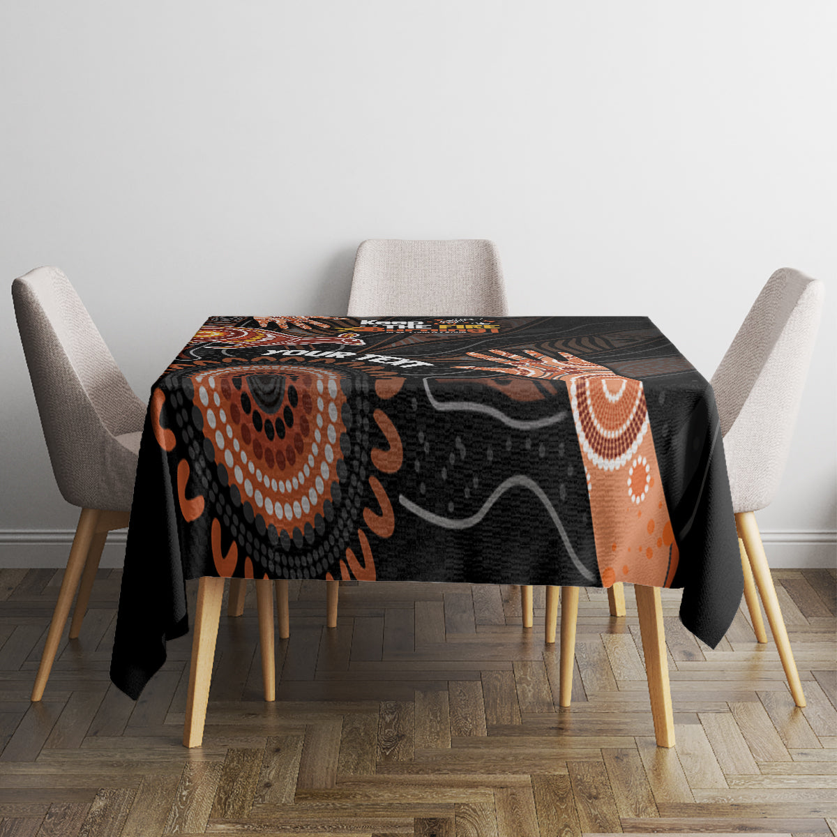 NAIDOC Week 2024 Personalised Tablecloth Aboriginal Hand Stencils