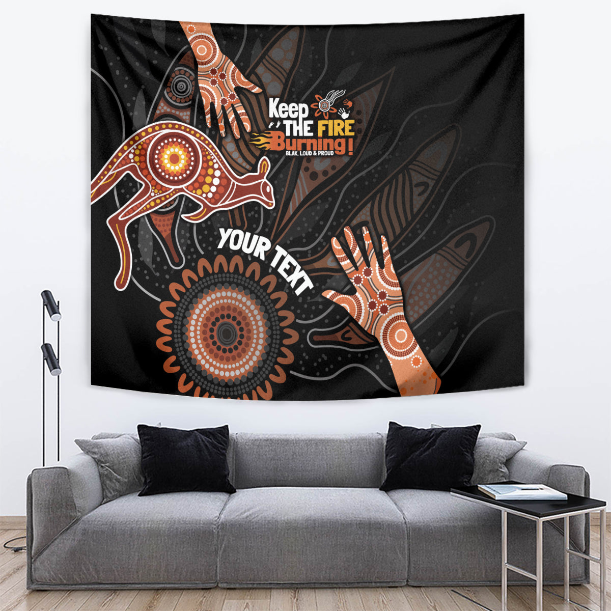 NAIDOC Week 2024 Personalised Tapestry Aboriginal Hand Stencils