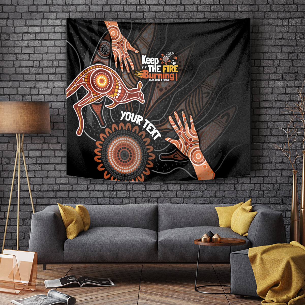 NAIDOC Week 2024 Personalised Tapestry Aboriginal Hand Stencils