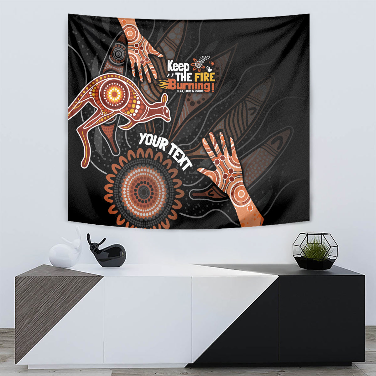 NAIDOC Week 2024 Personalised Tapestry Aboriginal Hand Stencils