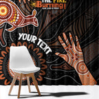 NAIDOC Week 2024 Personalised Window Curtain Aboriginal Hand Stencils