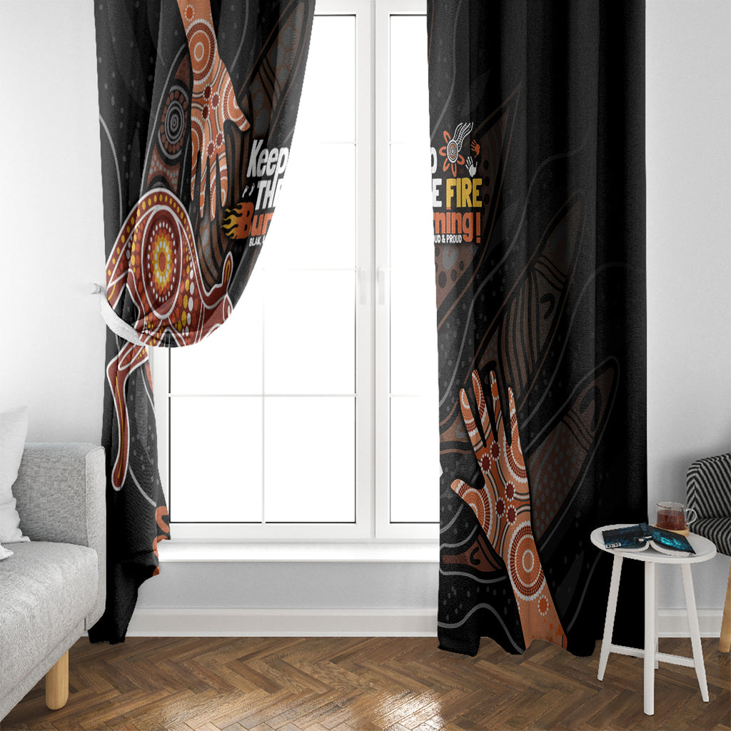 NAIDOC Week 2024 Personalised Window Curtain Aboriginal Hand Stencils