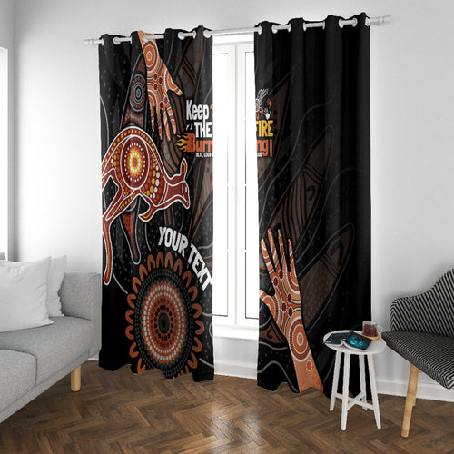 NAIDOC Week 2024 Personalised Window Curtain Aboriginal Hand Stencils