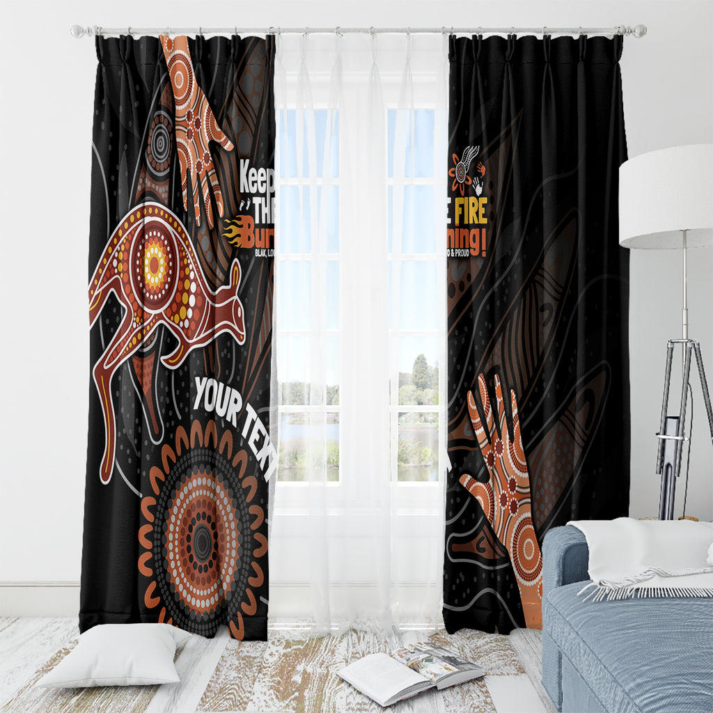 NAIDOC Week 2024 Personalised Window Curtain Aboriginal Hand Stencils