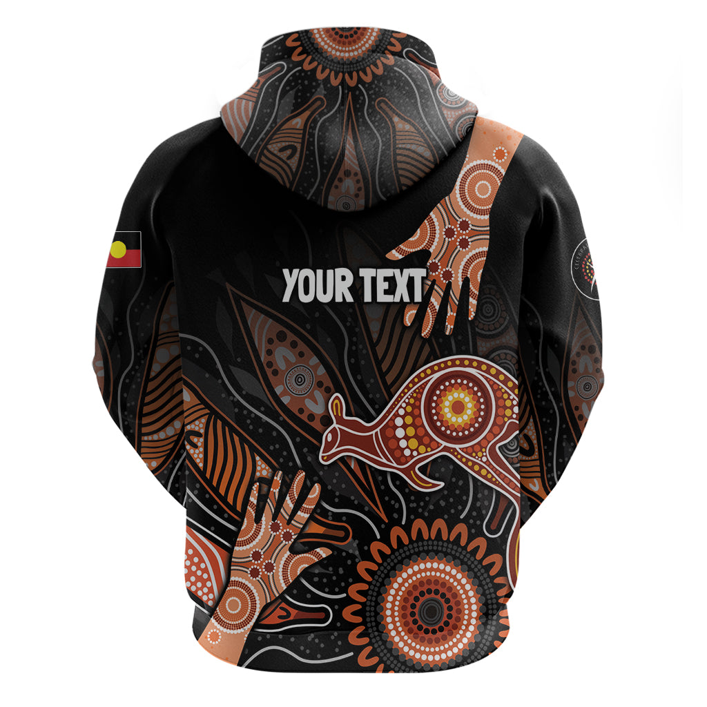 NAIDOC Week 2024 Personalised Zip Hoodie Aboriginal Hand Stencils