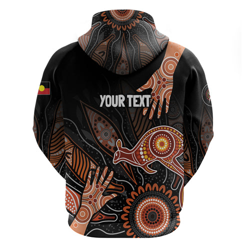 NAIDOC Week 2024 Personalised Zip Hoodie Aboriginal Hand Stencils