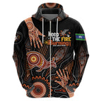 NAIDOC Week 2024 Personalised Zip Hoodie Aboriginal Hand Stencils