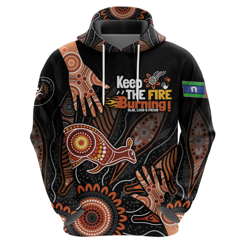 NAIDOC Week 2024 Personalised Zip Hoodie Aboriginal Hand Stencils