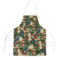 New Zealand Christmas Apron Romantic Tui Birds on Pohutukawa - Ivory - Aussie Hoodie