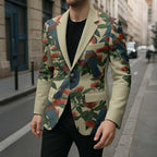 New Zealand Christmas Blazer Romantic Tui Birds on Pohutukawa - Ivory - Aussie Hoodie