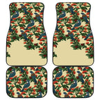 New Zealand Christmas Car Mats Romantic Tui Birds on Pohutukawa - Ivory - Aussie Hoodie