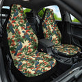 New Zealand Christmas Car Seat Cover Romantic Tui Birds on Pohutukawa - Ivory - Aussie Hoodie