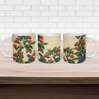 New Zealand Christmas Ceramic Mug Romantic Tui Birds on Pohutukawa - Ivory - Aussie Hoodie
