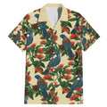 New Zealand Christmas Family Matching Mermaid Dress and Hawaiian Shirt Romantic Tui Birds on Pohutukawa - Ivory - Aussie Hoodie