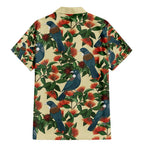 New Zealand Christmas Family Matching Mermaid Dress and Hawaiian Shirt Romantic Tui Birds on Pohutukawa - Ivory - Aussie Hoodie
