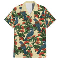 New Zealand Christmas Family Matching Off The Shoulder Long Sleeve Dress and Hawaiian Shirt Romantic Tui Birds on Pohutukawa - Ivory - Aussie Hoodie