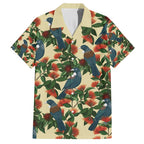New Zealand Christmas Family Matching Summer Maxi Dress and Hawaiian Shirt Romantic Tui Birds on Pohutukawa - Ivory - Aussie Hoodie
