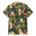 New Zealand Christmas Family Matching Summer Maxi Dress and Hawaiian Shirt Romantic Tui Birds on Pohutukawa - Ivory - Aussie Hoodie