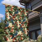 New Zealand Christmas Garden Flag Romantic Tui Birds on Pohutukawa - Ivory - Aussie Hoodie