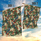 New Zealand Christmas Garden Flag Romantic Tui Birds on Pohutukawa - Ivory - Aussie Hoodie