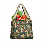 New Zealand Christmas Grocery Bag Romantic Tui Birds on Pohutukawa - Ivory - Aussie Hoodie