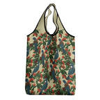 New Zealand Christmas Grocery Bag Romantic Tui Birds on Pohutukawa - Ivory - Aussie Hoodie