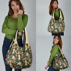 New Zealand Christmas Grocery Bag Romantic Tui Birds on Pohutukawa - Ivory - Aussie Hoodie