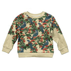 New Zealand Christmas Kid Ugly Christmas Sweater Romantic Tui Birds on Pohutukawa - Ivory - Aussie Hoodie