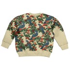 New Zealand Christmas Kid Ugly Christmas Sweater Romantic Tui Birds on Pohutukawa - Ivory - Aussie Hoodie