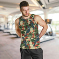 New Zealand Christmas Men Tank Top Romantic Tui Birds on Pohutukawa - Ivory - Aussie Hoodie