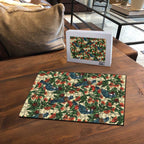 New Zealand Christmas Puzzle Romantic Tui Birds on Pohutukawa - Ivory - Aussie Hoodie