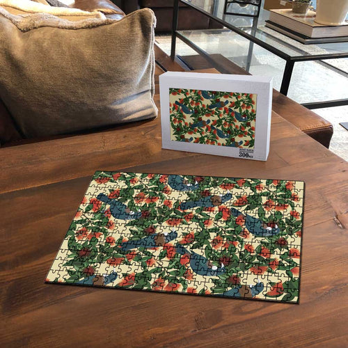 New Zealand Christmas Puzzle Romantic Tui Birds on Pohutukawa - Ivory - Aussie Hoodie