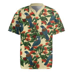 New Zealand Christmas Rugby Jersey Romantic Tui Birds on Pohutukawa - Ivory - Aussie Hoodie