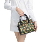 New Zealand Christmas Shoulder Handbag Romantic Tui Birds on Pohutukawa - Ivory - Aussie Hoodie