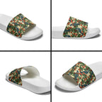 New Zealand Christmas Slide Sandals Romantic Tui Birds on Pohutukawa - Ivory - Aussie Hoodie