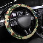 New Zealand Christmas Steering Wheel Cover Romantic Tui Birds on Pohutukawa - Ivory - Aussie Hoodie