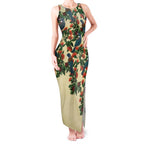 New Zealand Christmas Tank Maxi Dress Romantic Tui Birds on Pohutukawa - Ivory - Aussie Hoodie