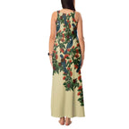 New Zealand Christmas Tank Maxi Dress Romantic Tui Birds on Pohutukawa - Ivory - Aussie Hoodie