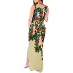 New Zealand Christmas Tank Maxi Dress Romantic Tui Birds on Pohutukawa - Ivory - Aussie Hoodie