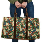 New Zealand Christmas Travel Bag Romantic Tui Birds on Pohutukawa - Ivory - Aussie Hoodie