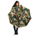 New Zealand Christmas Umbrella Romantic Tui Birds on Pohutukawa - Ivory - Aussie Hoodie