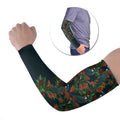 New Zealand Christmas Arm Sleeves Romantic Tui Birds on Pohutukawa - Cobalt - Aussie Hoodie