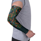 New Zealand Christmas Arm Sleeves Romantic Tui Birds on Pohutukawa - Cobalt - Aussie Hoodie