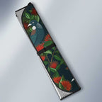 New Zealand Christmas Auto Sun Shade Romantic Tui Birds on Pohutukawa - Cobalt - Aussie Hoodie