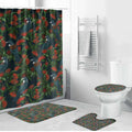 New Zealand Christmas Bathroom Set Romantic Tui Birds on Pohutukawa - Cobalt - Aussie Hoodie