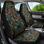 New Zealand Christmas Car Seat Cover Romantic Tui Birds on Pohutukawa - Cobalt - Aussie Hoodie